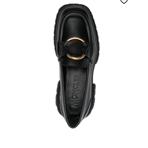 Moncler Shoes - Moncler Women's Black Bell Loafers- Size 40